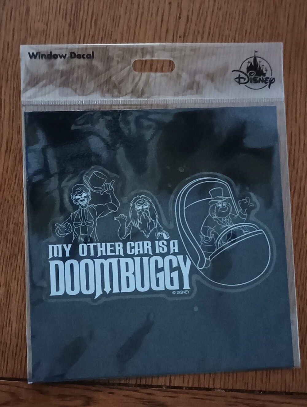 New Disney Parks Haunted Mansion Window Decal "My Other Car Is a Doom Buggy"